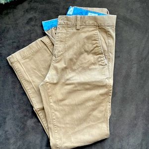 Gap straight leg brown khakis